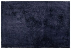 Tappeto shaggy blu scuro 140 x 200 cm EVREN Beliani