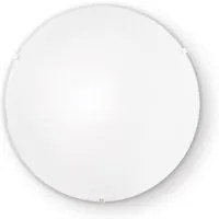 Plafoniera Moderna Simply Vetro Bianco 1 Luce E27