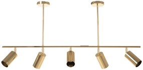 LAMPADA PENSILE METALLO GOLD LOFT APP612-5C