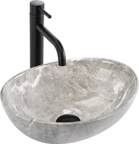 Lavabo da appoggio Rea Sofia Mini Grigio