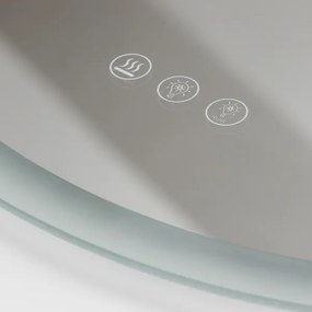 Brilagi-LED RGBW dimmerabile, specchio riscaldato con retroilluminazione CLARA PRO LED/18W/230V ø60 cm IP44