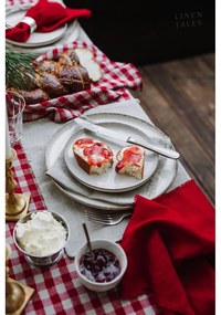 Asciugamano di lino 45x65 cm Red Gingham - Linen Tales