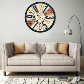 Orologio Da Parete İn Metallo 60 Cm Multicolore /