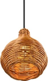 Reality - Lampada a sospensione con cavo SPROUT 1xE14/40W/230V marrone/rattan