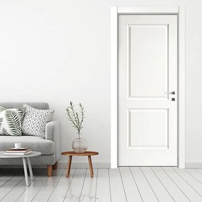 Porta interna a battente Austin in MDF colore bianco, L 90 x H 210 cm, apertura a sinistra