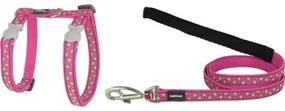 Imbracatura per Cani Red Dingo On Hot 21-35 cm Rosa