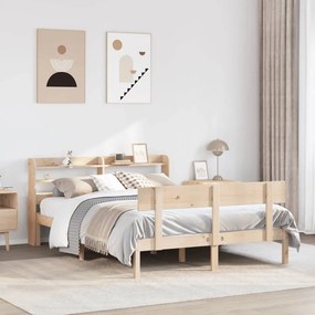 Letto Senza Materasso 160x200 Cm İn Legno Massello Di Pino /