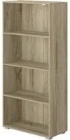 Libreria 4 Ripiani 60x30x130 cm in MDF Rovere