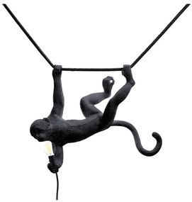 Seletti - Monkey Swing Lampada da Esterno a Sospensione Black Seletti