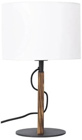 Lampada da tavolo PINUS 1xE27/40W/230V bianco/legno