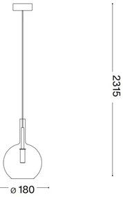 Ideal Lux - Lampadario LED a sospensione con filo EMPIRE 1xG9/3W/230V