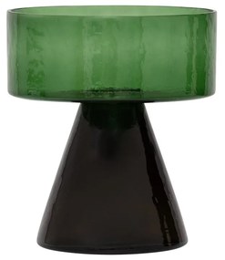 Tikamoon - Portacandele in vetro riciclato Cody verde