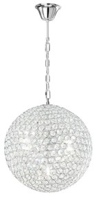 Lampadario Neoclassico Planet cromo paralume cromo 5x G9 Ø35cm LUCE AMBIENTE DESIGN