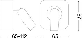 Ideal Lux - Luce Spot da parete a LED BEAN LED/3W/230V CRI 90 cromo lucido