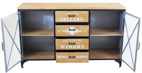 DENNIS - madia in legno e acciaio