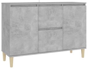 Credenza grigio cemento 103,5x35x70 cm in truciolato