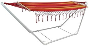 AMANDA - amaca da giardino in cotone 200x100 con frange