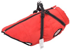 Cappotto Cani Imbracatura Impermeabile Riflettente Rosso L44 /