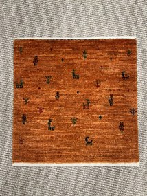 Loribaft Tappeto 40 x 40 Giallo (Iran) Annodato A Mano