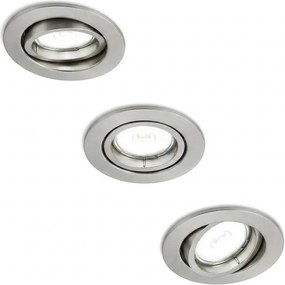 Philips - SET da 3 faretti da incasso PERIDOT 1xGU10/7W/230V argento