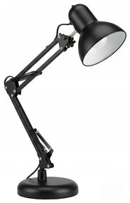 Lampada da tavolo con clip 2 in 1, 1xE27/60W/230V, nera