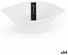 Ciotola per Aperitivi Pica-pica gourmet Bianco 15 x 11,5 x 4,2 cm (24 Unità)
