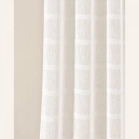 Tenda morbida color panna Maura con appendimenti su cerchi 200 x 250 cm