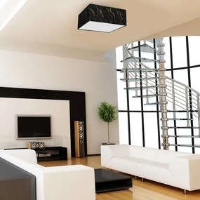 Plafoniera  SENSO 2xE27/60W/230V nera