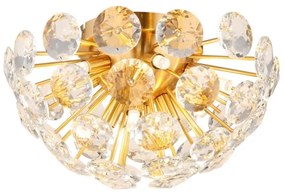 Globo 16047D - Plafoniera VIRINA 10xG9/7W/230V oro diametro 39 cm