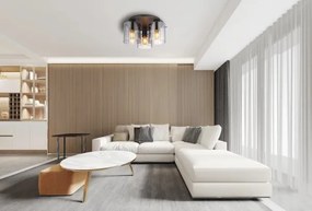 Globo 15904-3D - Plafoniera TULIVAR 3xE27/40W/230V diametro 37 cm grigio