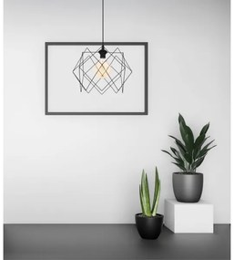 Lampadario a sospensione con filo GALL 1xE27/60W/230V nero
