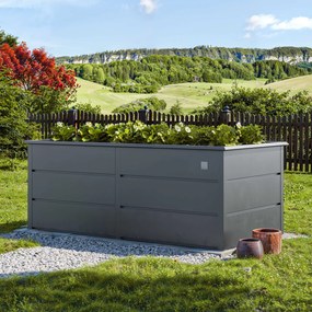 PRIMEYARD 100 x 200 x 78 cm Orto rialzato, acciaio, antracite - (GFPV00957)