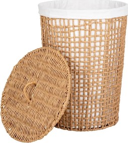 Cesto portabiancheria in carta di colore naturale 77 l Pomal - House Nordic