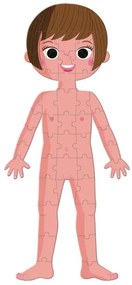 Janod - Puzzle educativo per bambini 225 pezzi corpo umano