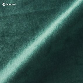 Divano letto in velluto verde scuro Devichy, 256 cm Rothe - devichy