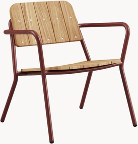 Sedia con braccioli da giardino in legno di teak Kirra