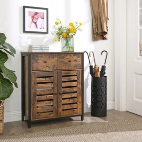 Armadietto con cassetti FIRA marrone/nero