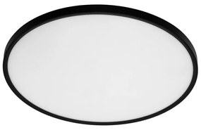 Plafoniera LED Rotonda 50W Slim CCT Bianco Variabile Ø600mm, IP20 - Nera Colore Bianco Variabile CCT