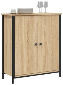 Credenza rovere sonoma 70x30x80 cm in legno multistrato