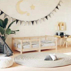 Giroletto Per Bambini 70x140 Cm İn Legno Massello Di Pino /