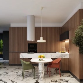 Sollux SL.1704 - Lampadario a sospensione con filo BILO 1xE27/15W/230V diametro 35 cm color crema