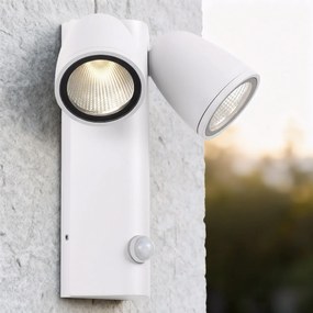 Applique da Esterno IP65 2xGU10 con Sensore movimento AXIS - Bianca