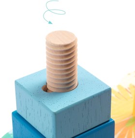 Piramidi in legno da impilare - 3 modi di impilare