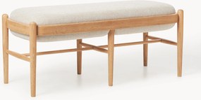 Panca imbottita in legno di quercia Imara