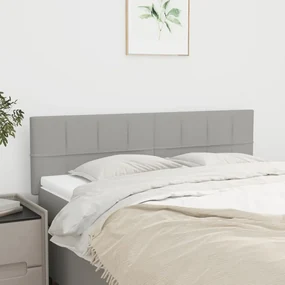 Testiere 2 Pz Grigio Chiaro 72x5x78/88 Cm İn Tessuto /