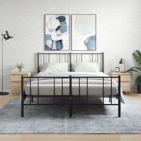 Comodini 2pz Rovere Sonoma 40x35x50 Cm İn Legno Multistrato /