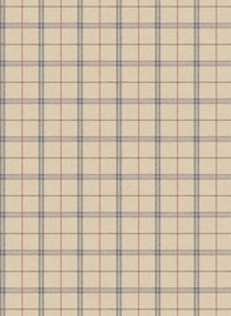 Mulberry Home Carta da parati Islay - Blue/ Red