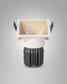Toodle faretto incasso quadrato asimmetrico 4000k 1270lm 11w oro di...