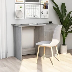Scrivania Grigio Sonoma 100x50x76 Cm İn Legno Multistrato /
