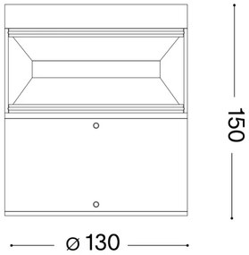 Ideal Lux - Lampada LED da esterno BOEING LED/14W/230V 15 cm IP65 marrone